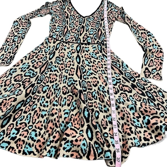 BCBGMAXAZRIA Leopard Print Fit and Flair Skater Dress Size Small - Picture 7 of 12